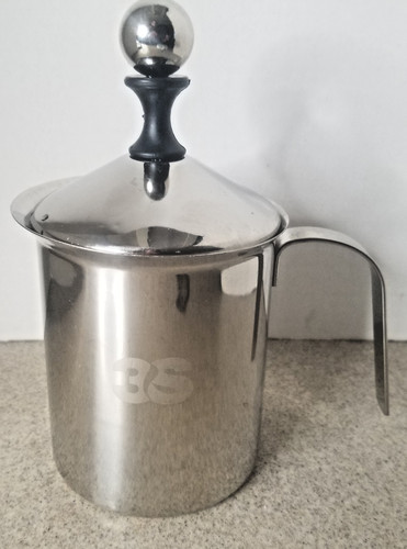 Stainless steel milk frother - stainless,